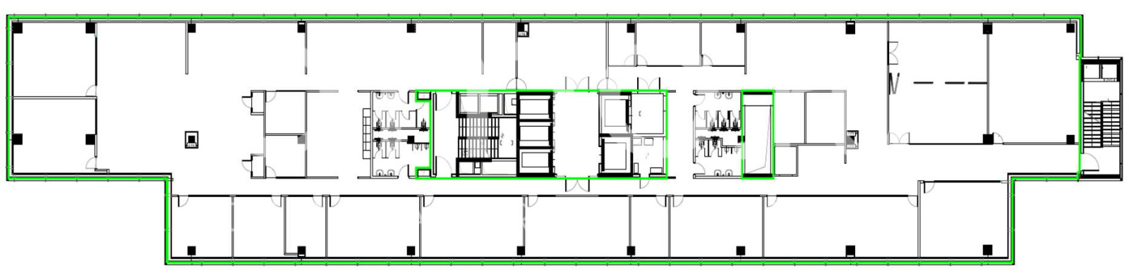 Планировка офиса 1420.3 м², 12 этаж, Бизнес-центр «Химки Бизнес-парк» фаза 2
